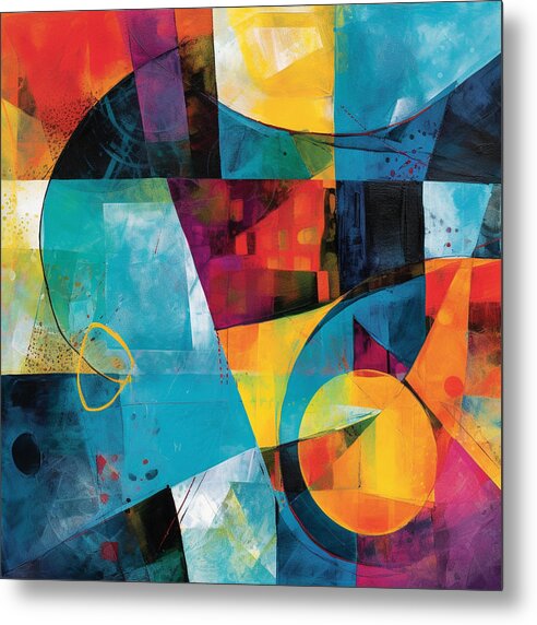 Shapes in Kaleidoscope - Metal Print