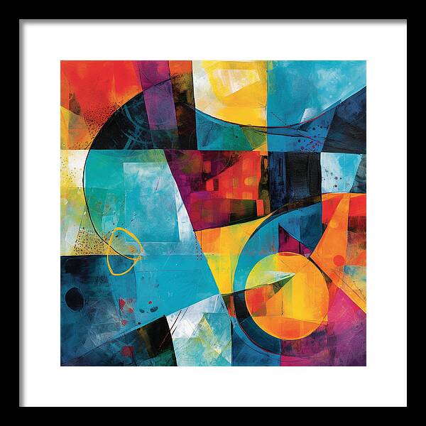 Shapes in Kaleidoscope - Framed Print