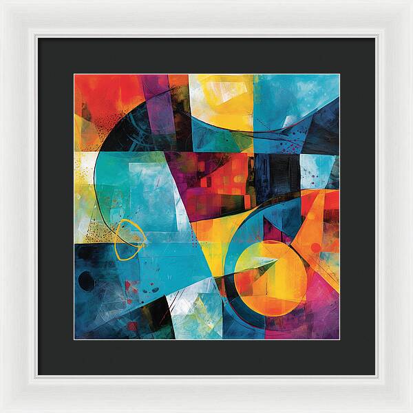 Shapes in Kaleidoscope - Framed Print
