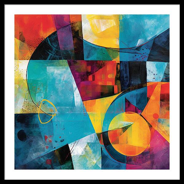 Shapes in Kaleidoscope - Framed Print