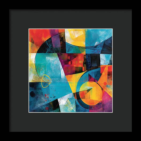 Shapes in Kaleidoscope - Framed Print