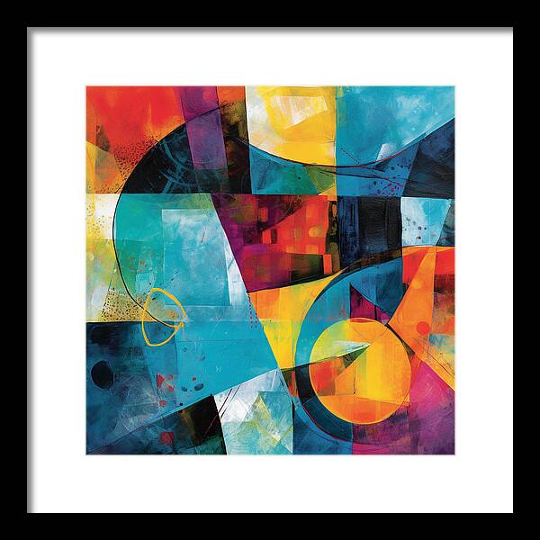 Shapes in Kaleidoscope - Framed Print