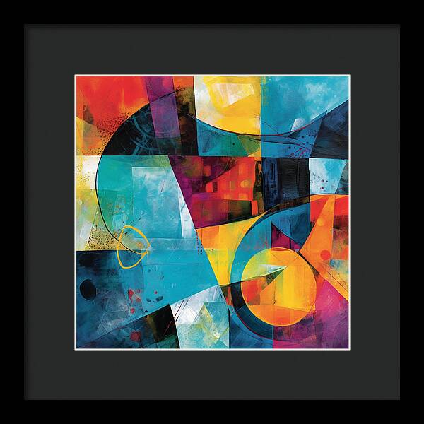 Shapes in Kaleidoscope - Framed Print