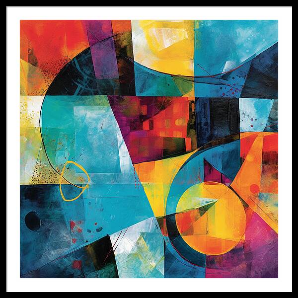 Shapes in Kaleidoscope - Framed Print