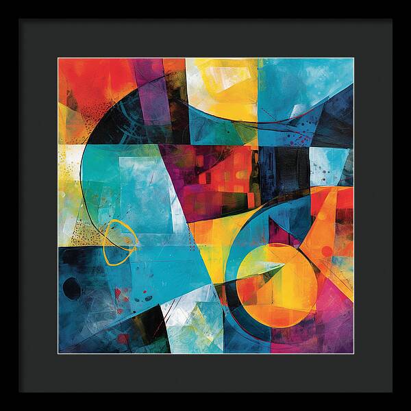 Shapes in Kaleidoscope - Framed Print