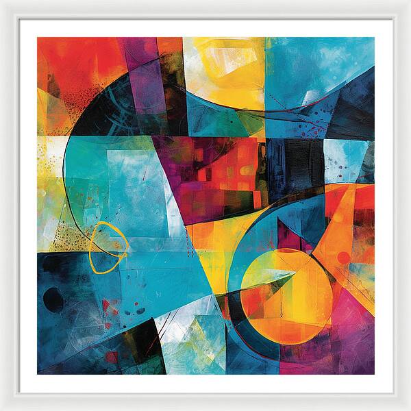 Shapes in Kaleidoscope - Framed Print