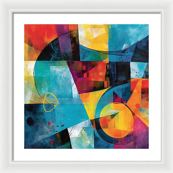 Shapes in Kaleidoscope - Framed Print
