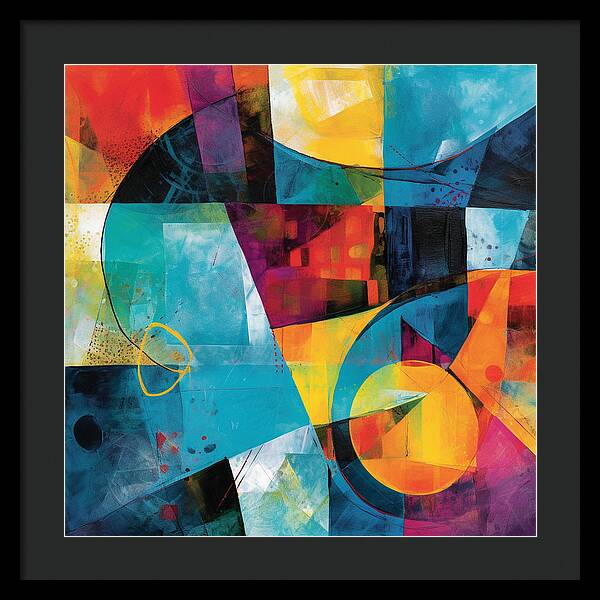Shapes in Kaleidoscope - Framed Print