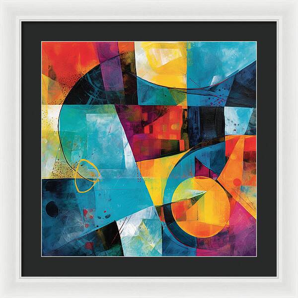 Shapes in Kaleidoscope - Framed Print