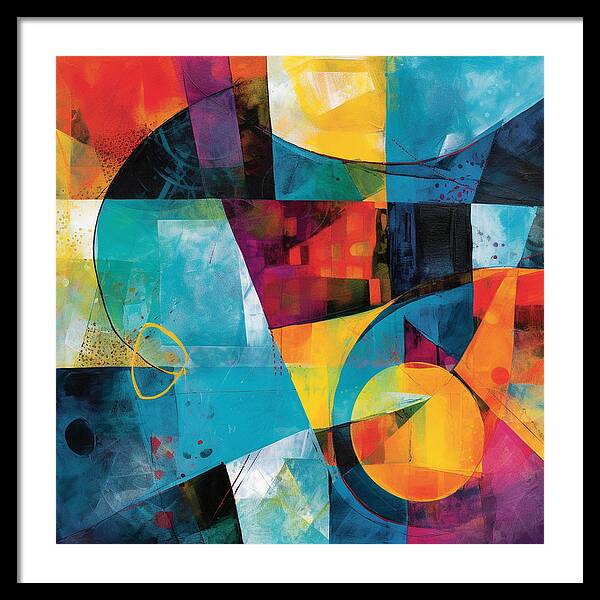 Shapes in Kaleidoscope - Framed Print