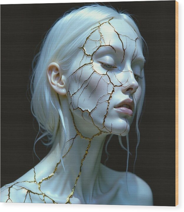 Shattered Beauty - Wood Print