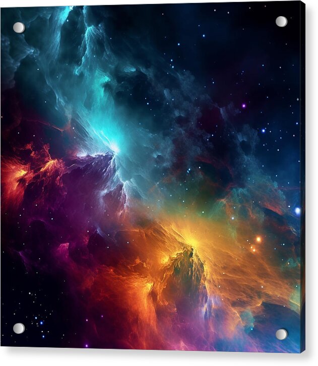 Space Mountains - Acrylic Print