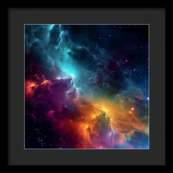 Space Mountains - Framed Print