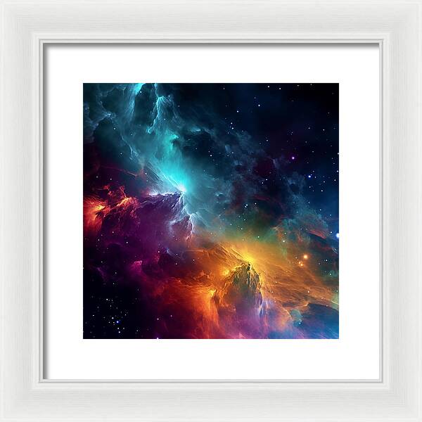 Space Mountains - Framed Print