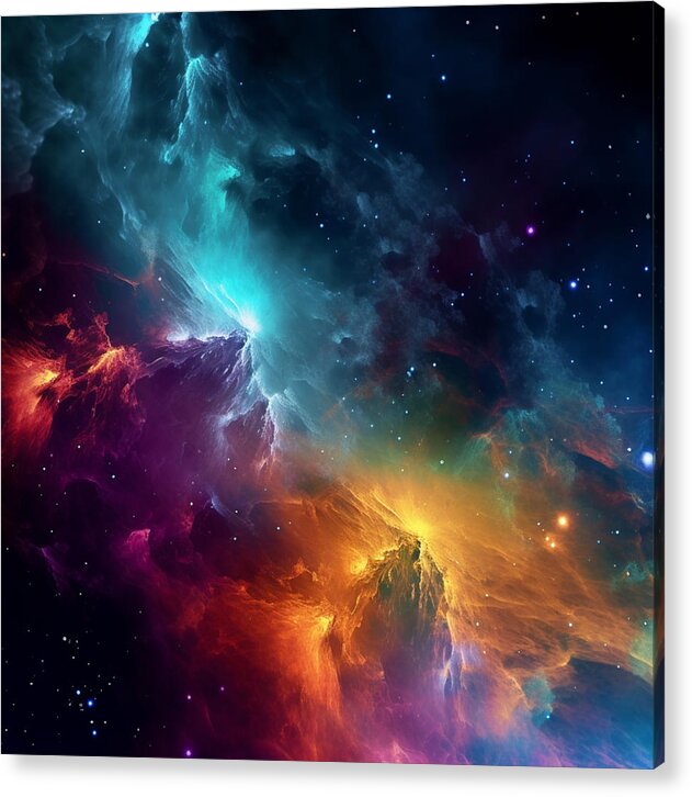 Space Mountains - Acrylic Print