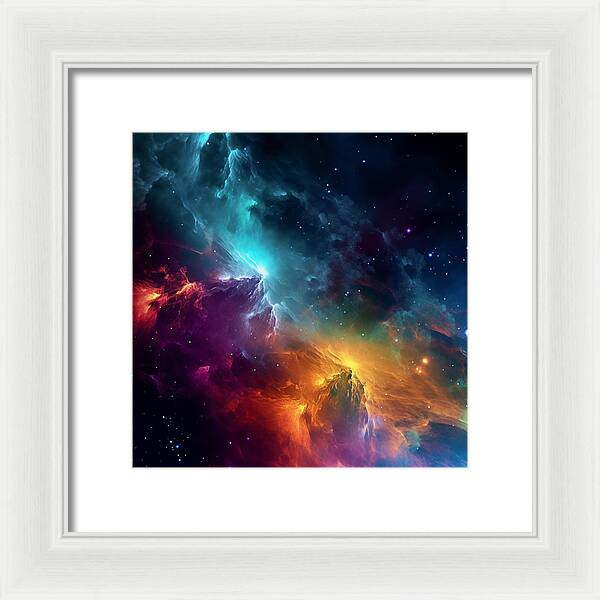 Space Mountains - Framed Print