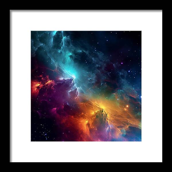 Space Mountains - Framed Print