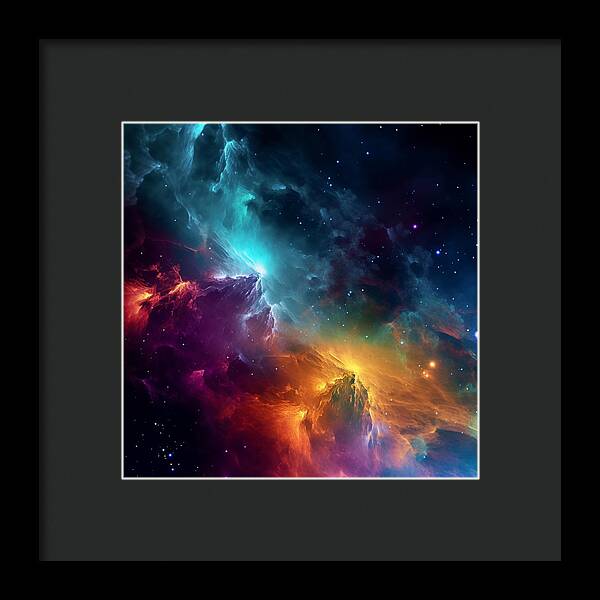 Space Mountains - Framed Print