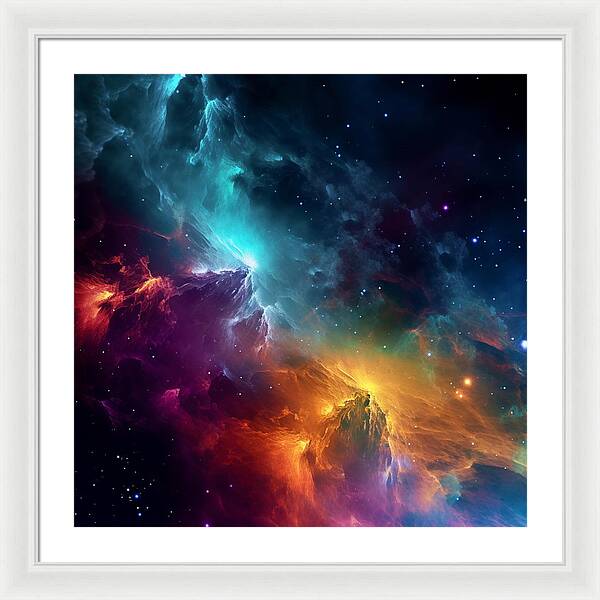 Space Mountains - Framed Print