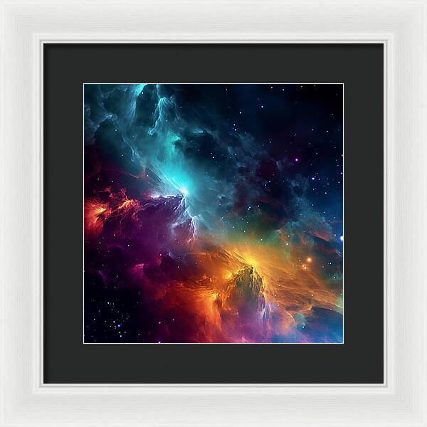 Space Mountains - Framed Print
