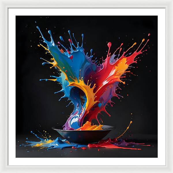Splash of Creation - Framed Print