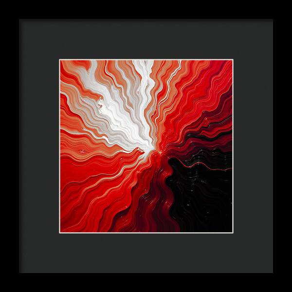 Starburst Dark - Framed Print