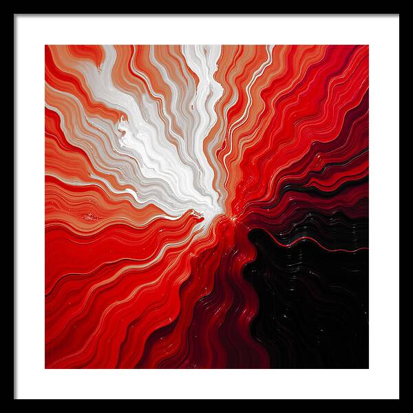Starburst Dark - Framed Print