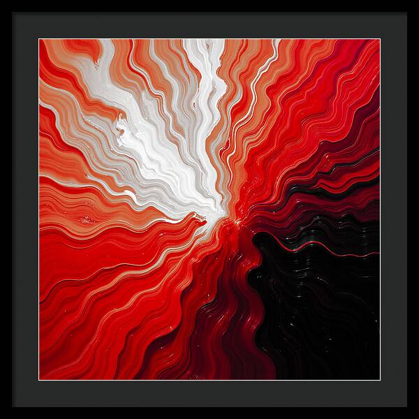 Starburst Dark - Framed Print