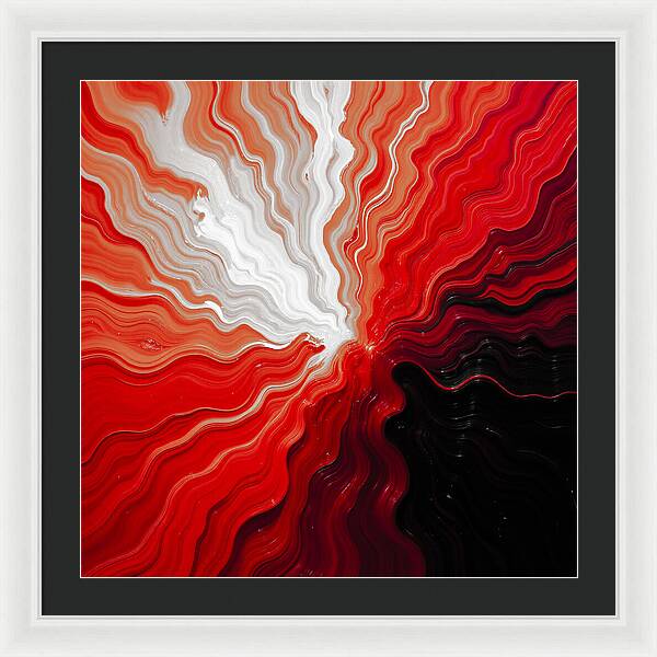 Starburst Dark - Framed Print