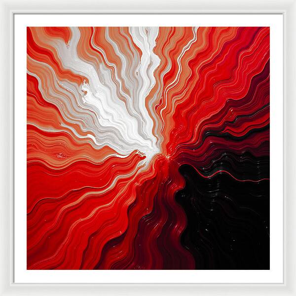 Starburst Dark - Framed Print