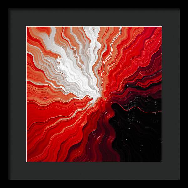 Starburst Dark - Framed Print