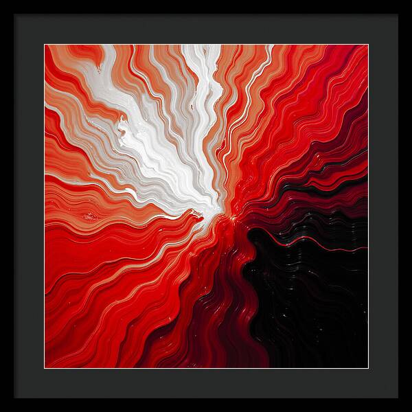 Starburst Dark - Framed Print