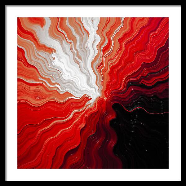 Starburst Dark - Framed Print