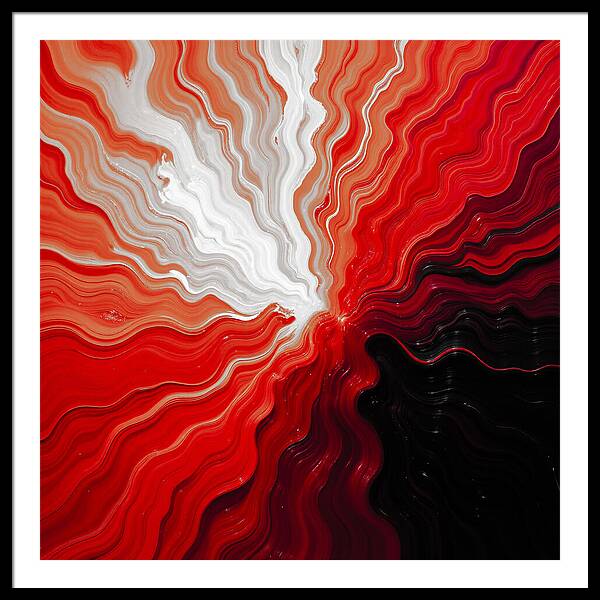 Starburst Dark - Framed Print
