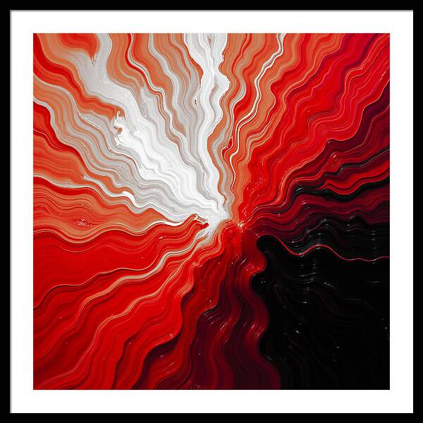 Starburst Dark - Framed Print