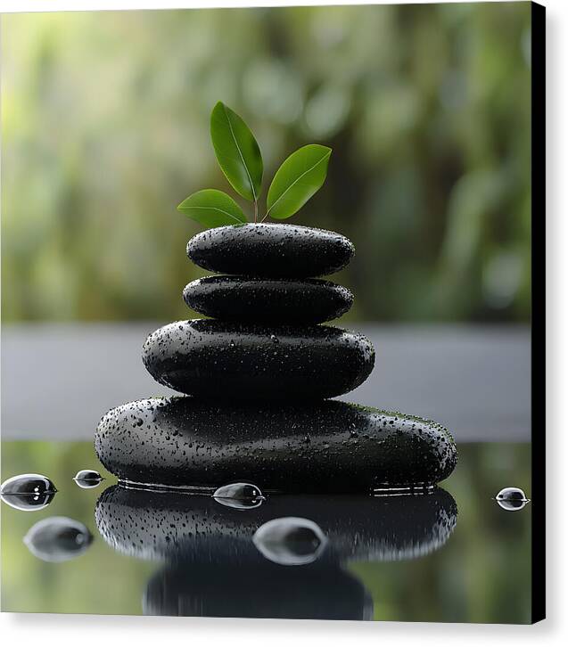 Stones of Tranquility - Canvas Print
