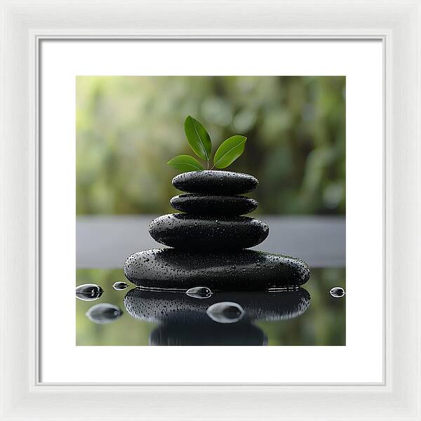 Stones of Tranquility - Framed Print