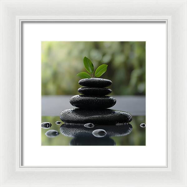 Stones of Tranquility - Framed Print