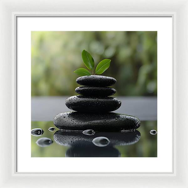 Stones of Tranquility - Framed Print