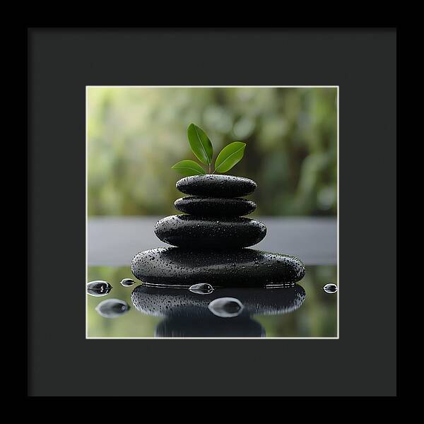 Stones of Tranquility - Framed Print