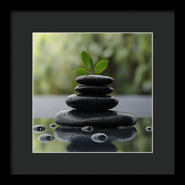Stones of Tranquility - Framed Print