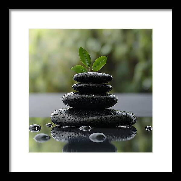 Stones of Tranquility - Framed Print