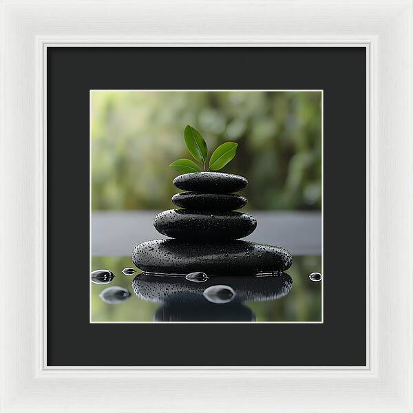 Stones of Tranquility - Framed Print