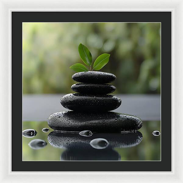Stones of Tranquility - Framed Print