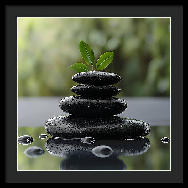 Stones of Tranquility - Framed Print