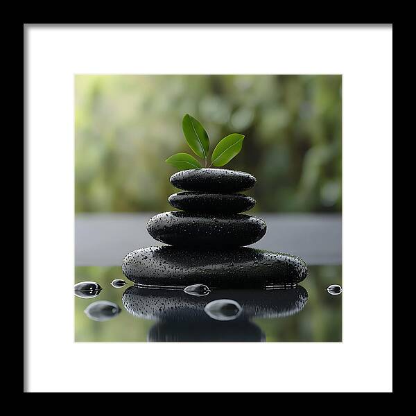 Stones of Tranquility - Framed Print