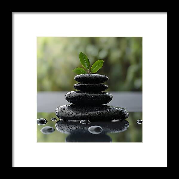 Stones of Tranquility - Framed Print