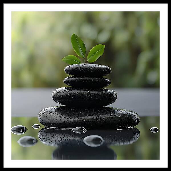 Stones of Tranquility - Framed Print