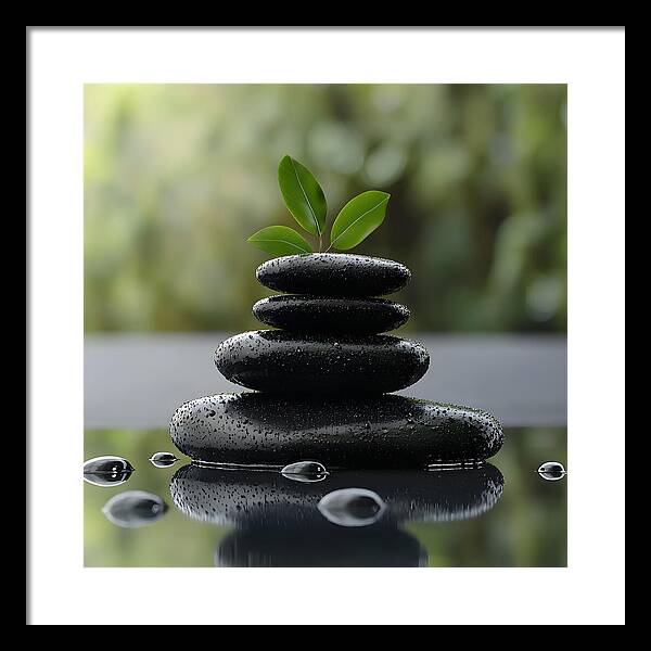 Stones of Tranquility - Framed Print