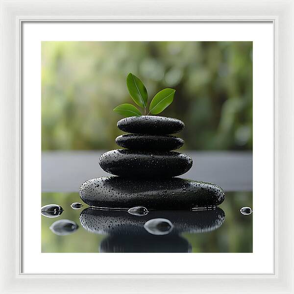 Stones of Tranquility - Framed Print